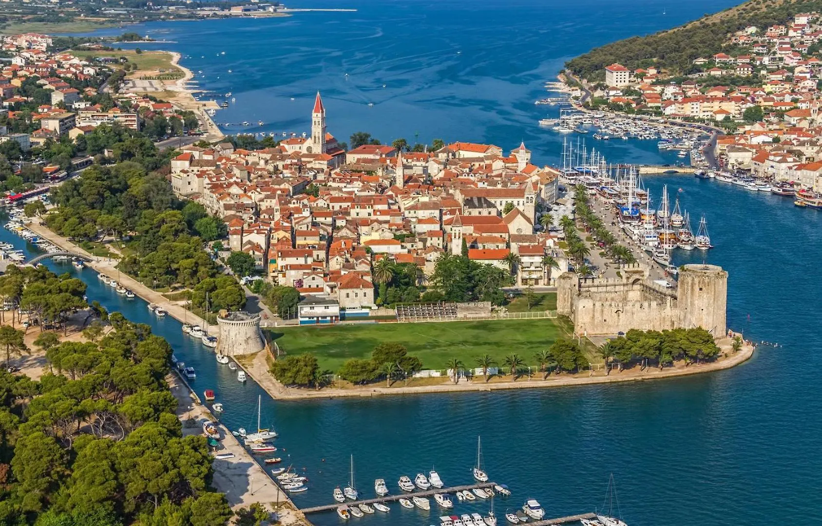 Apartment In Okrug Gornji With Sea View, Terrace, Air Conditioning, Wifi 5134-4 Trogir 0*,  Croacia